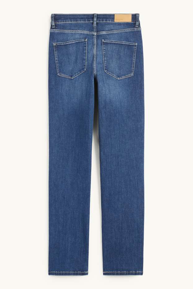 Femmes - Jean coupe droite - mid waist - LYCRA® - jean bleu