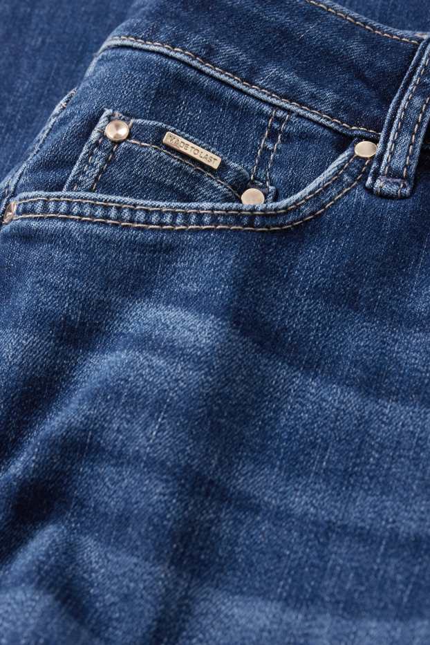 Femmes - Jean coupe droite - mid waist - LYCRA® - jean bleu