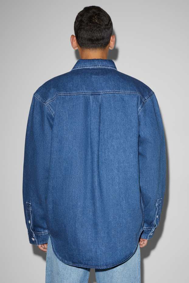 Men - Denim shirt jacket - blue denim