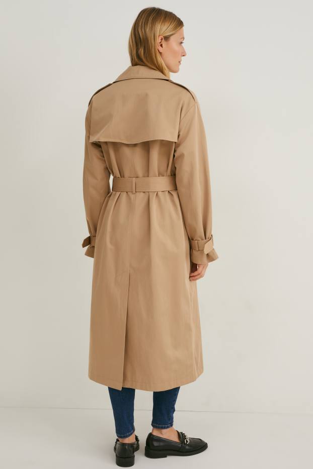 Mujer - Gabardina - topo
