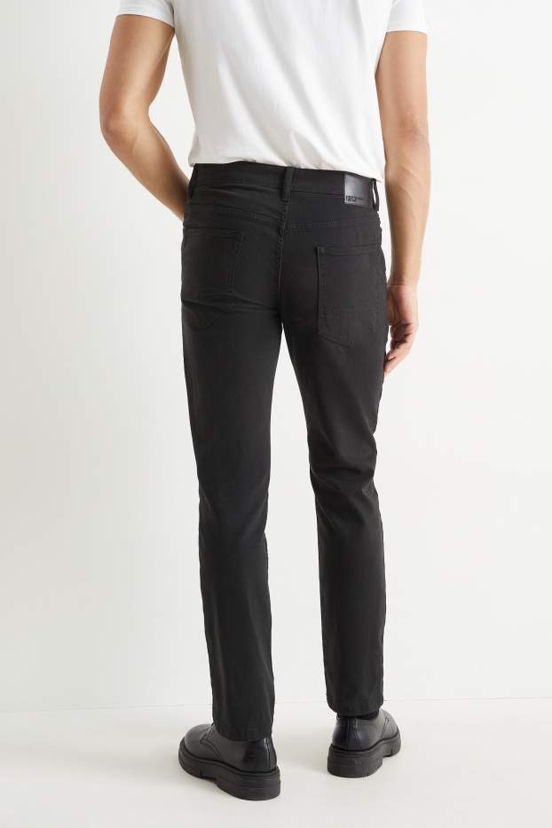 Herren - Hose - Slim Fit - Flex - schwarz