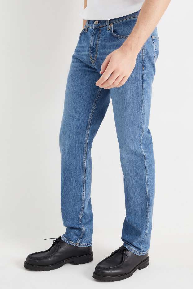 Hommes - Straight jean - jean bleu