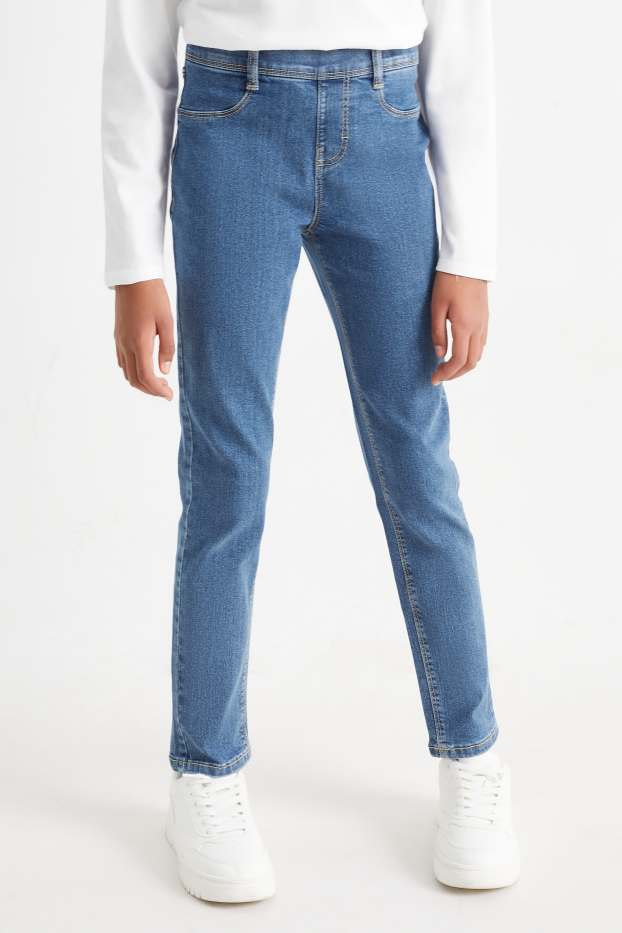 Children Girls - Jegging jeans - blue denim