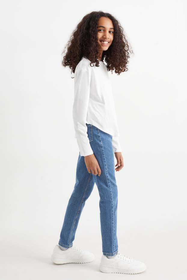 Children Girls - Jegging jeans - blue denim