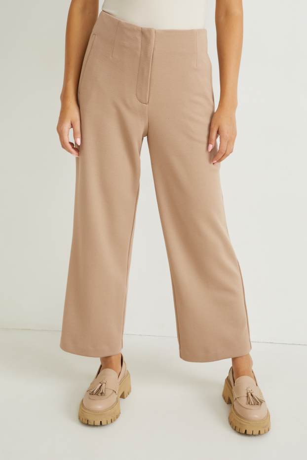 Dames - Culotte - high waist - beige