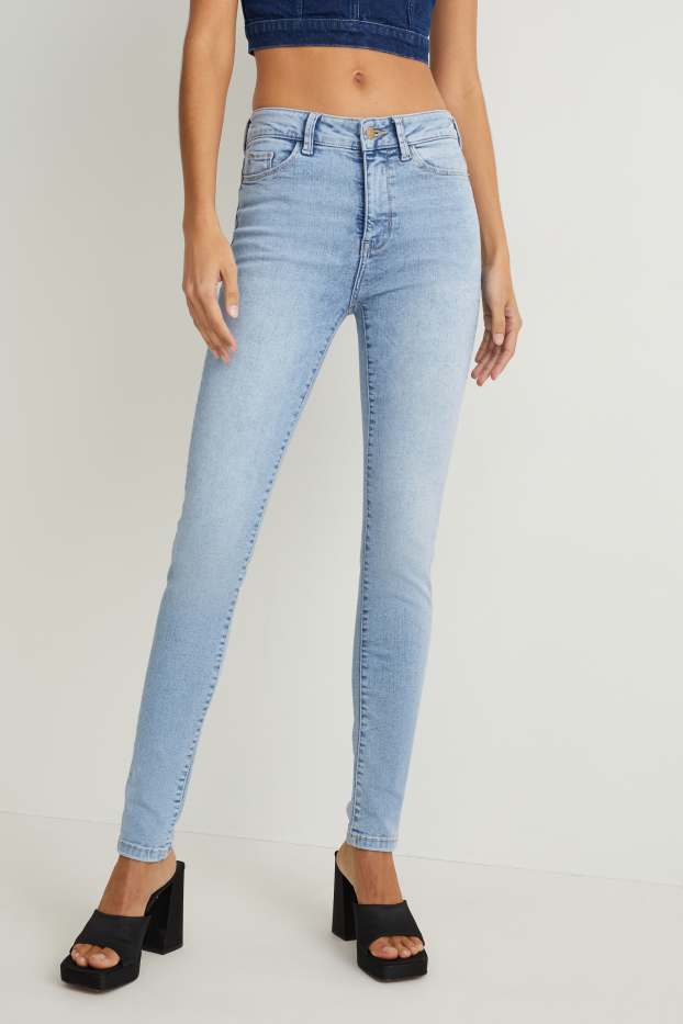 Dona - Skinny jeans - mid waist - texans modeladors - LYCRA® - texà blau clar