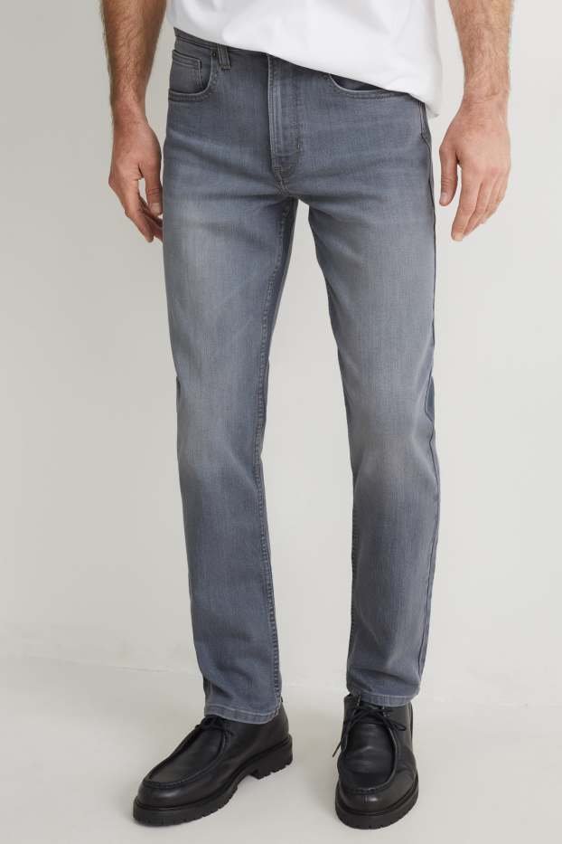Bărbați - Slim jeans - LYCRA® - denim-gri deschis