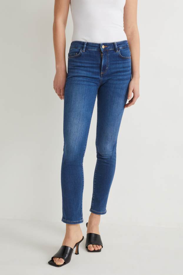 Dona - Slim jeans - mid waist - LYCRA® - texà blau
