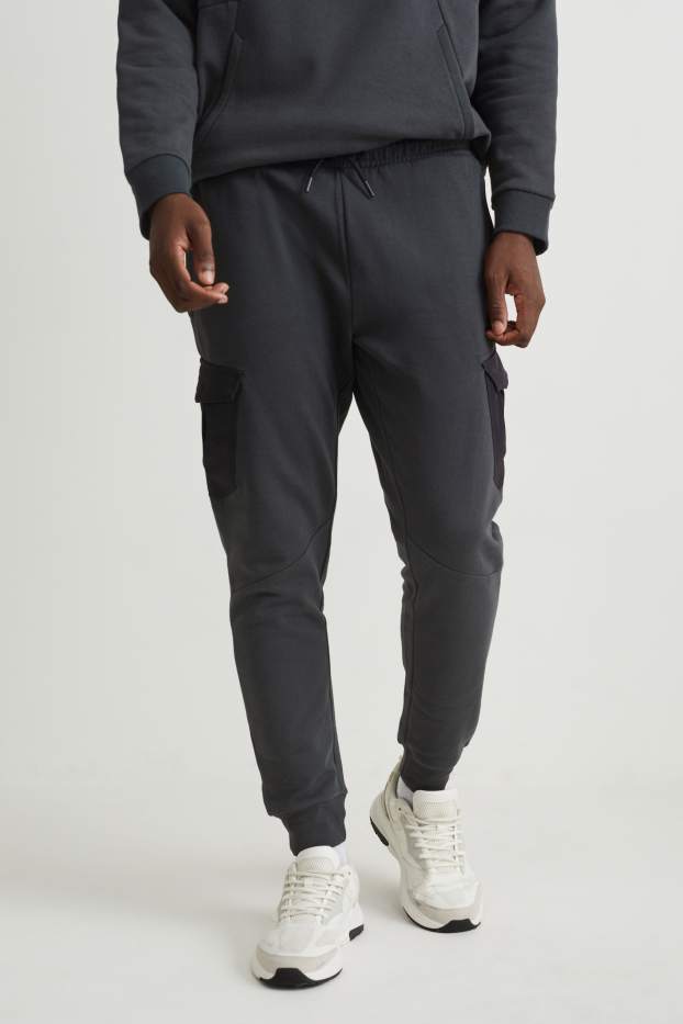 Hommes - Pantalon de jogging - gris foncé