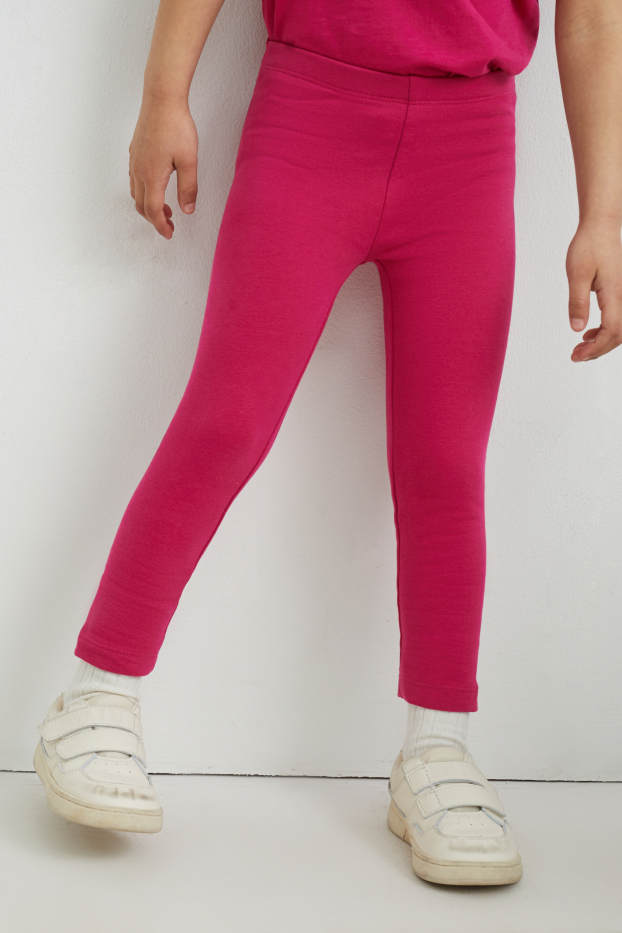 Kinder Mädchen - Thermoleggings - pink