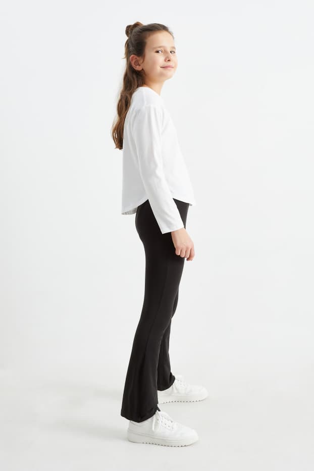 Bambine - Confezione da 2 - leggings - nero