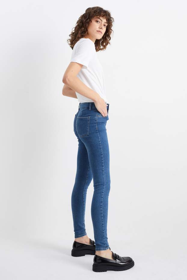 Donna - Jegging jeans - vita alta - jeans blu