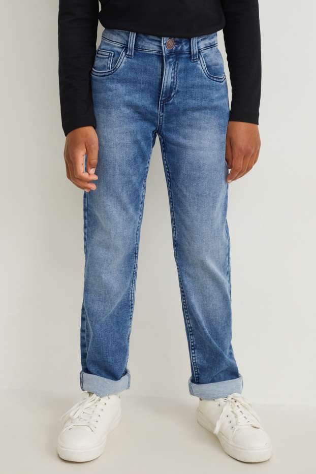 Nen - Straight jeans - texà blau