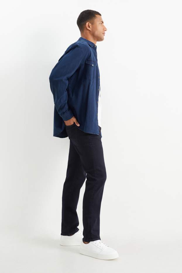 Pánské - Premium Denim by C&A - straight jeans - LYCRA® - džíny - tmavomodré