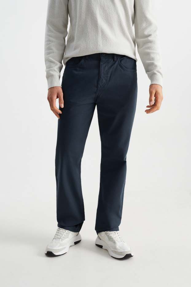 Heren - Broek - regular fit - donkergrijs