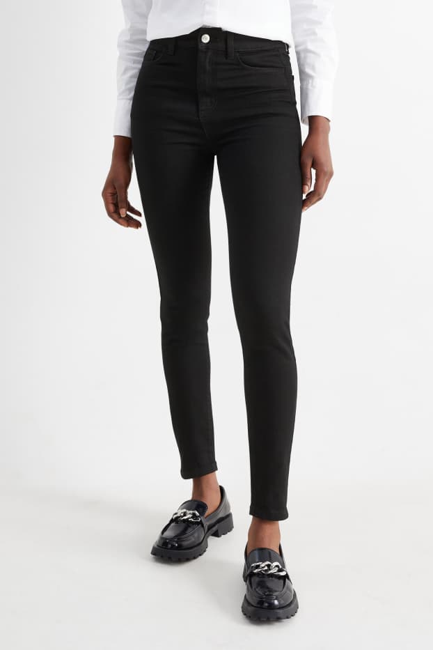 Mujer - Jegging jeans - high waist - negro