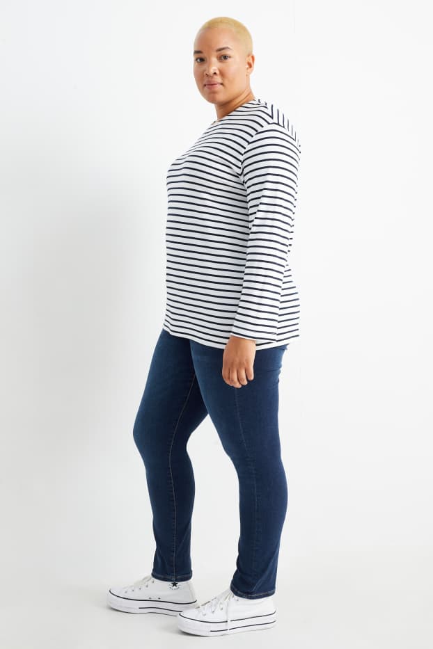 Damen - Slim Jeans - High Waist - Shaping-Jeans - LYCRA® - jeansblau