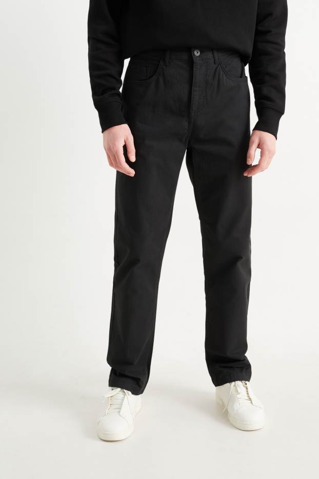 Heren - Broek - regular fit - zwart