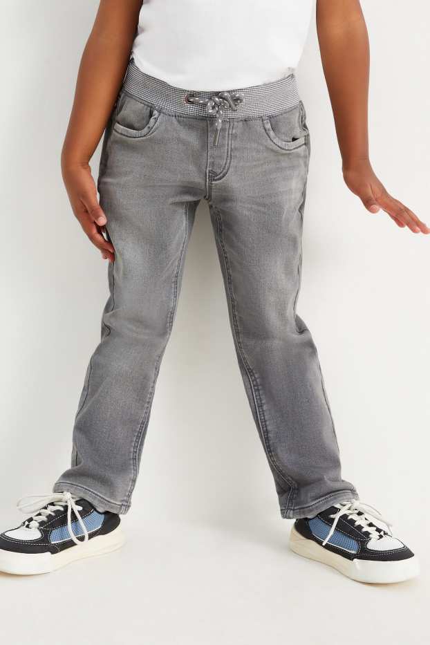 Copii - Băieți - Straight jeans - gri deschis