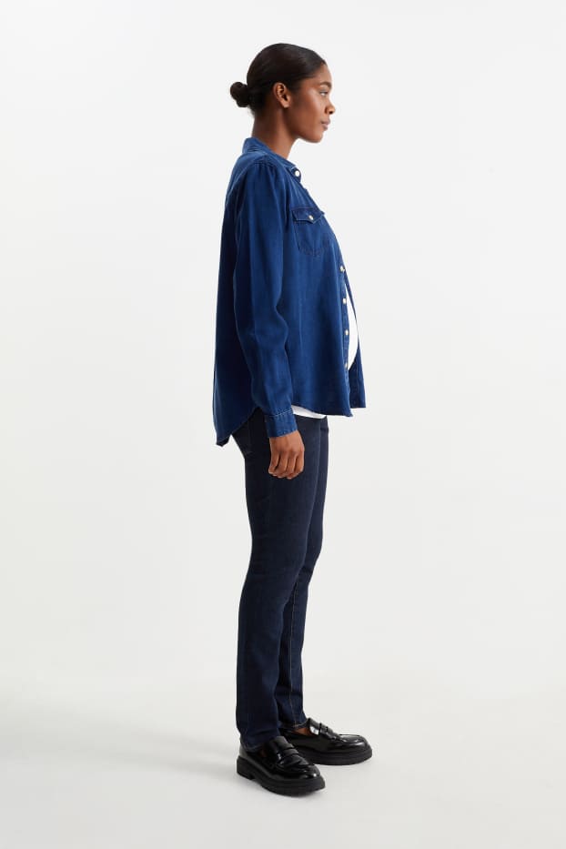 Donna - Jeans premaman - slim fit - LYCRA® - jeans blu scuro