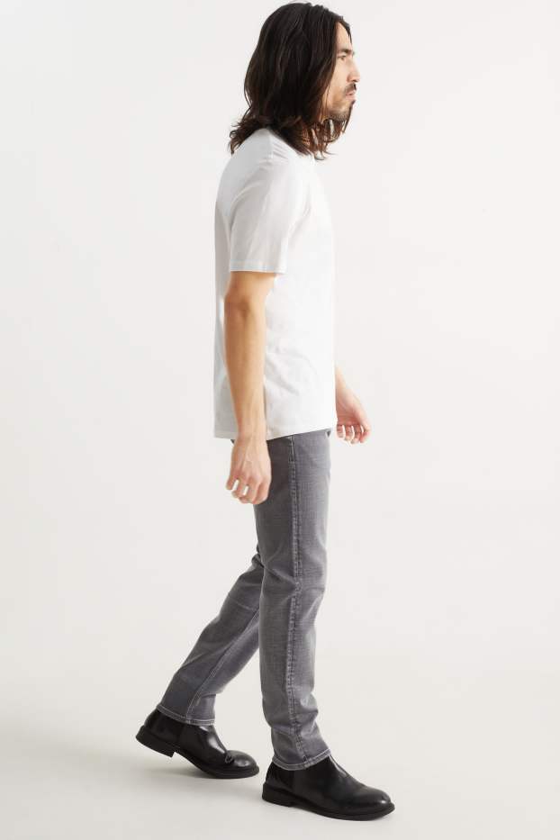 Bărbați - Slim jeans - LYCRA® - denim-gri deschis