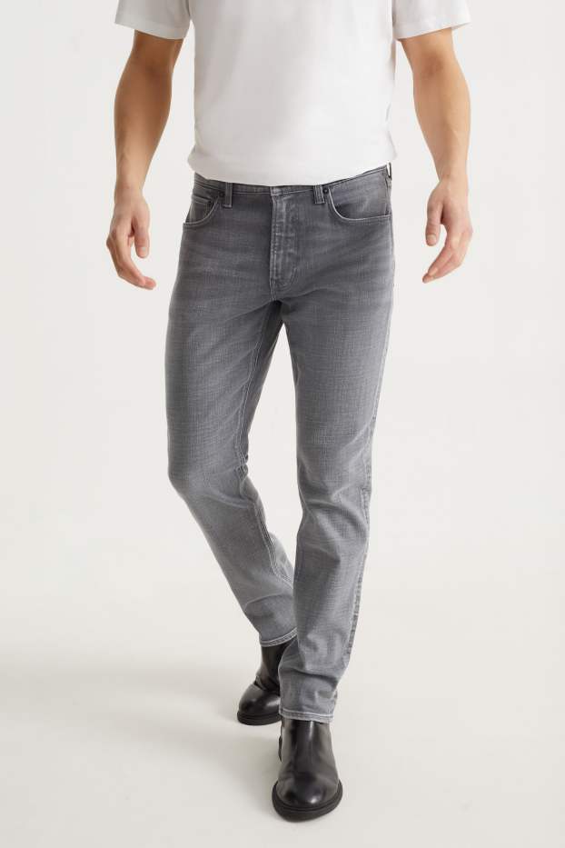 Bărbați - Slim jeans - LYCRA® - denim-gri deschis