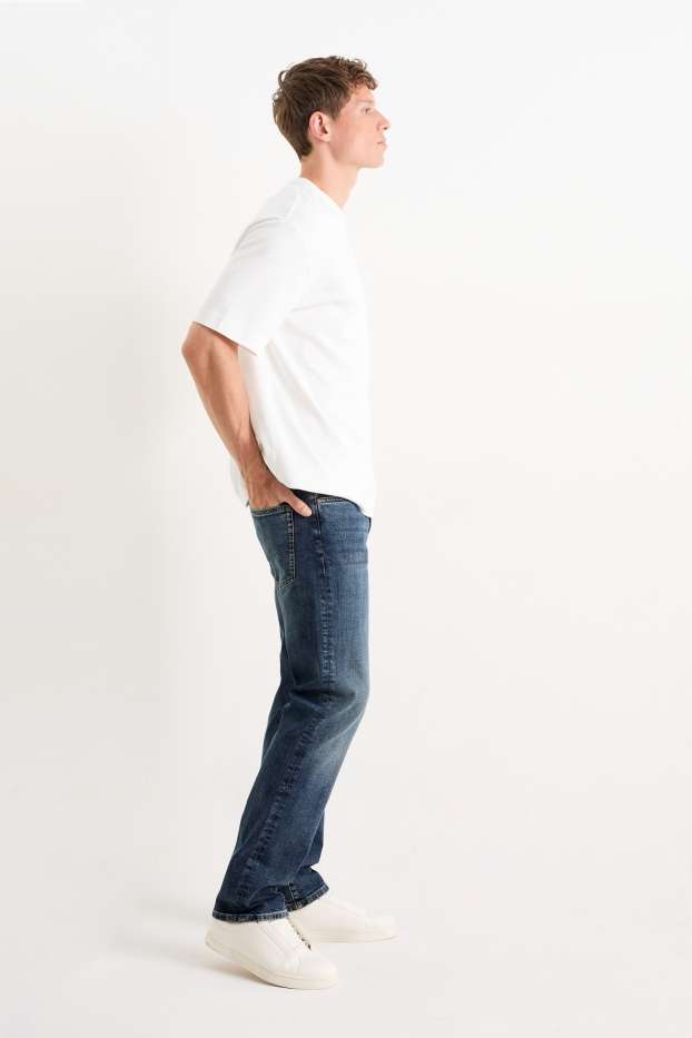 Hommes - Straight jean - LYCRA® - jean bleu foncé