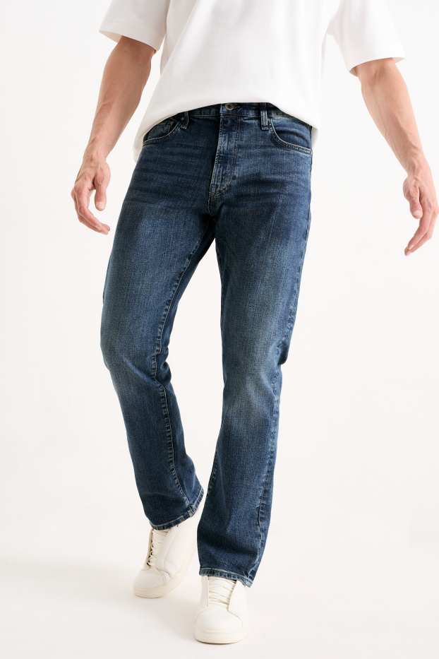 Hommes - Straight jean - LYCRA® - jean bleu foncé