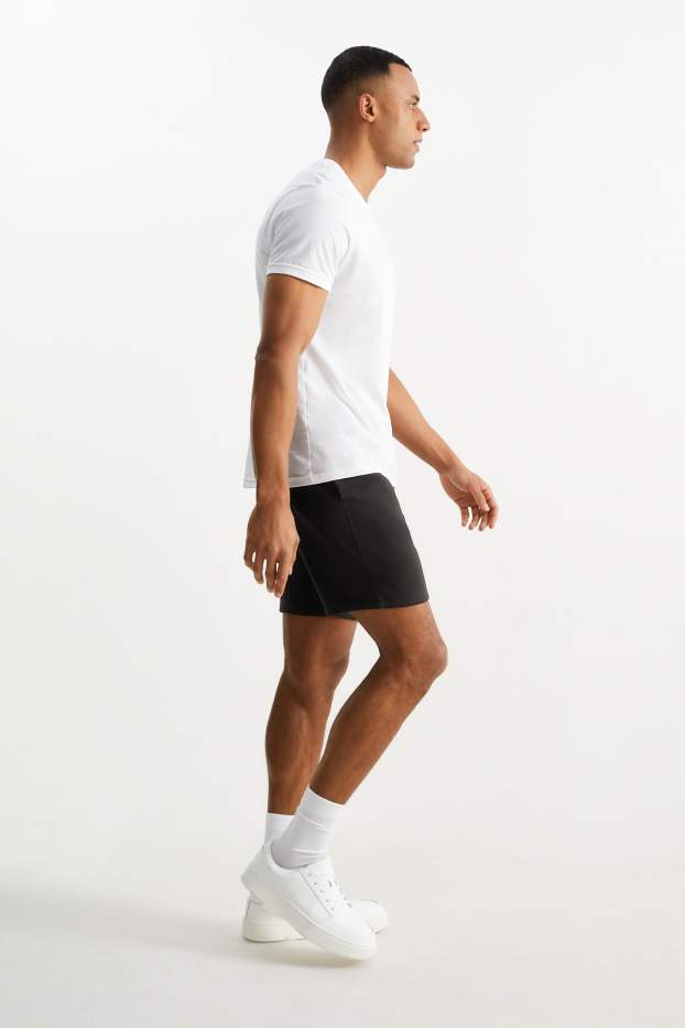 Heren - Sweatshorts - zwart