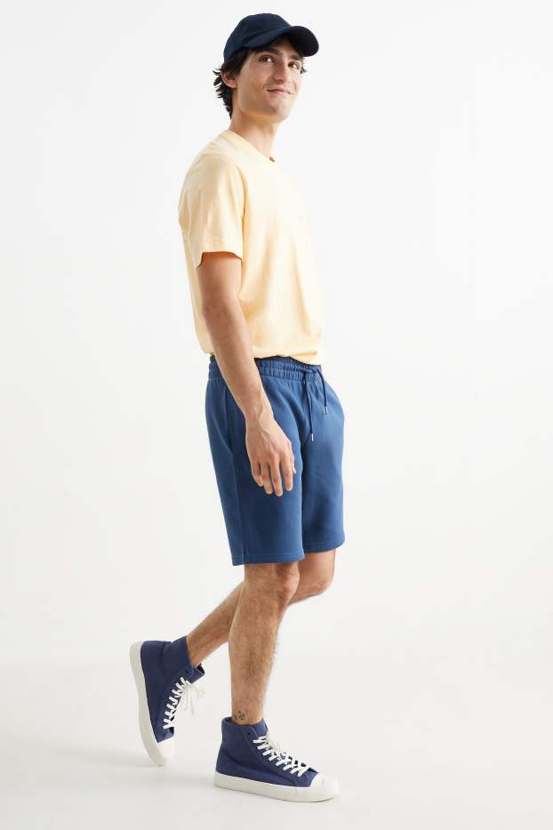 Heren - Sweatshorts - donkerblauw