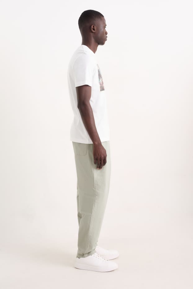 Heren - Chino - tapered fit - grijs