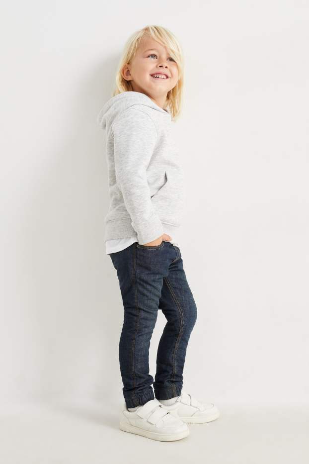 Children Boys - Slim jeans - thermal jeans - denim-dark blue