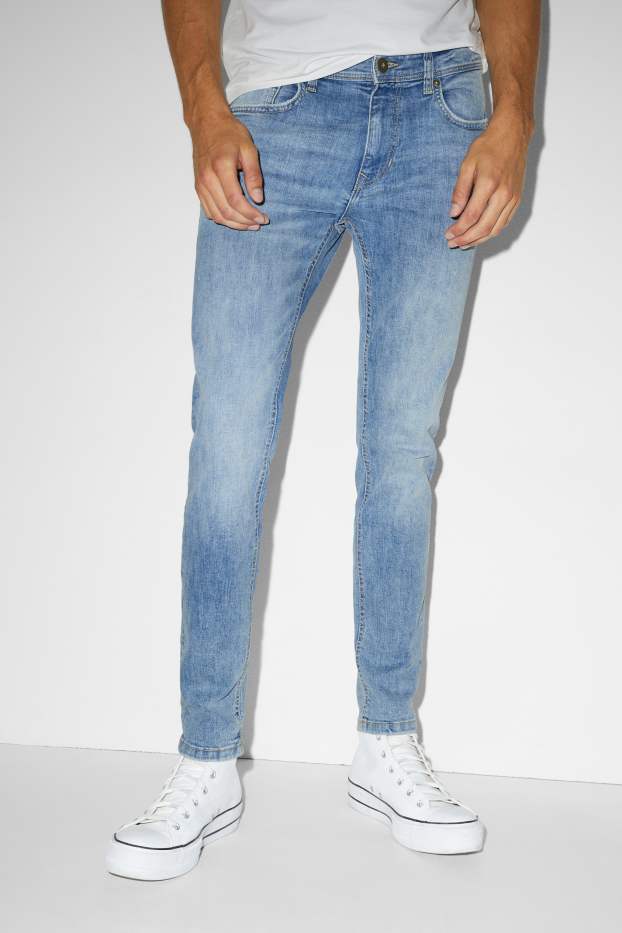 Hommes - Skinny jean - LYCRA® - jean bleu clair