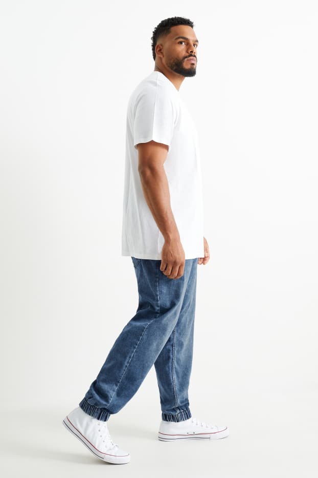 Men - Tapered jeans - Flex jog denim - LYCRA® - denim-dark blue