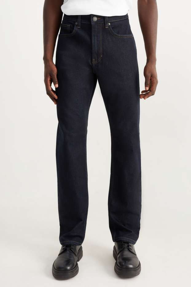 Herren - Straight Jeans - LYCRA® - dunkeljeansblau