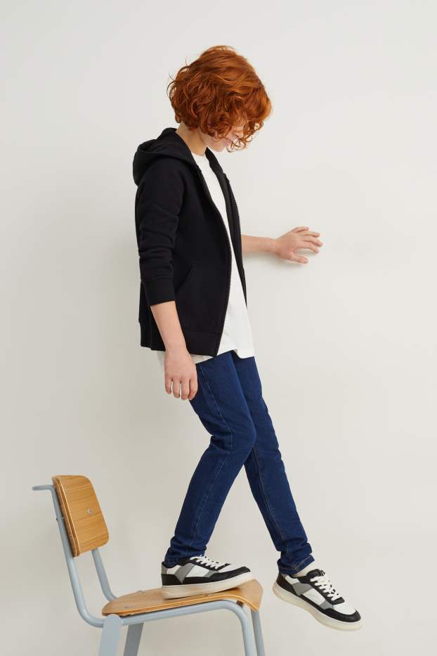 Kinderen: jongens - Set van 2 - skinny jeans - jeansdonkerblauw