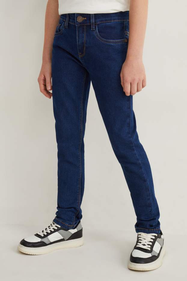 Kinderen: jongens - Set van 2 - skinny jeans - jeansdonkerblauw