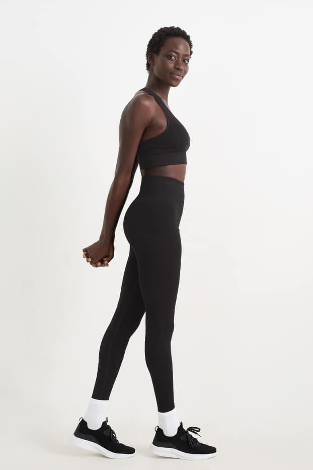 Femmes - Leggings de sport - protection UV - noir