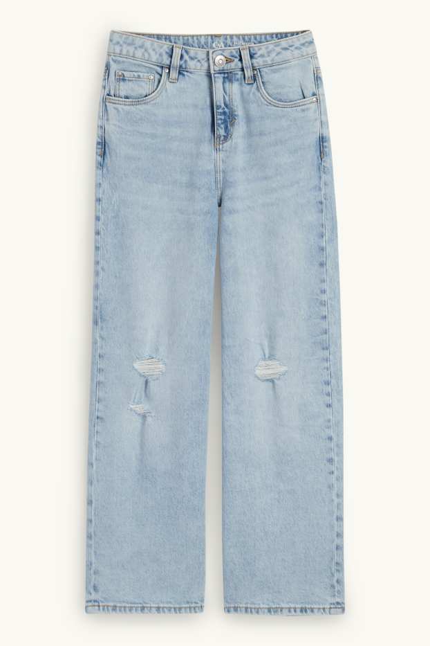 Bambine - Jeans a gamba ampia - jeans azzurro