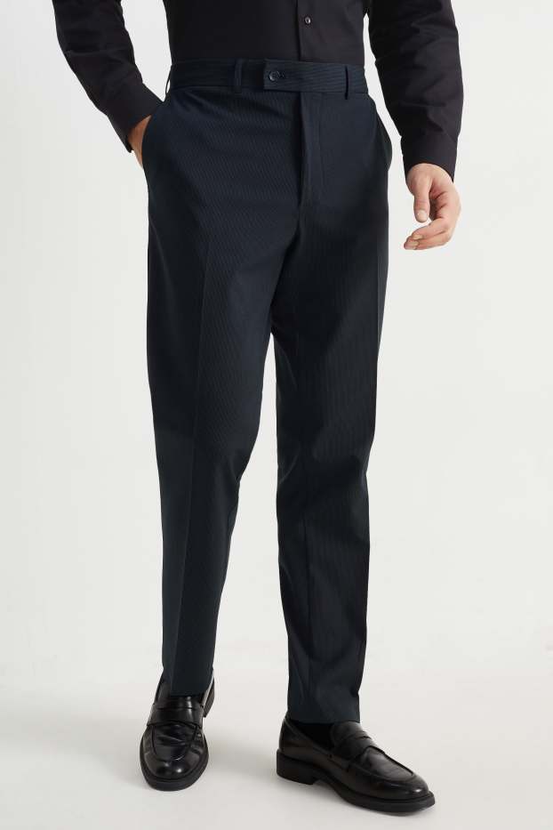 Heren - Broek uit het combi-systeem - regular fit - Flex - Stretch - Mix & Match - donkerblauw