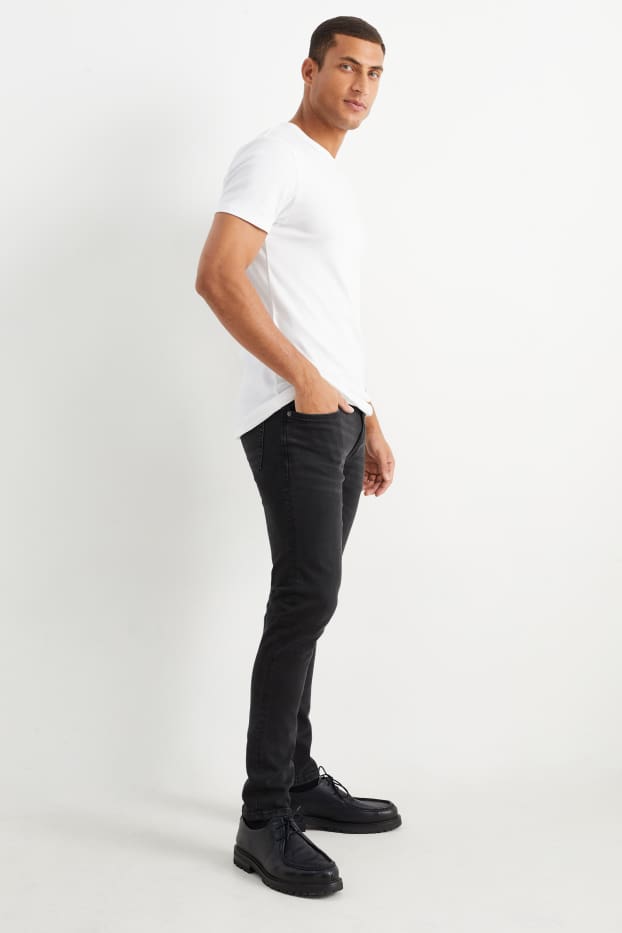 Heren - Skinny jeans - jeansdonkergrijs