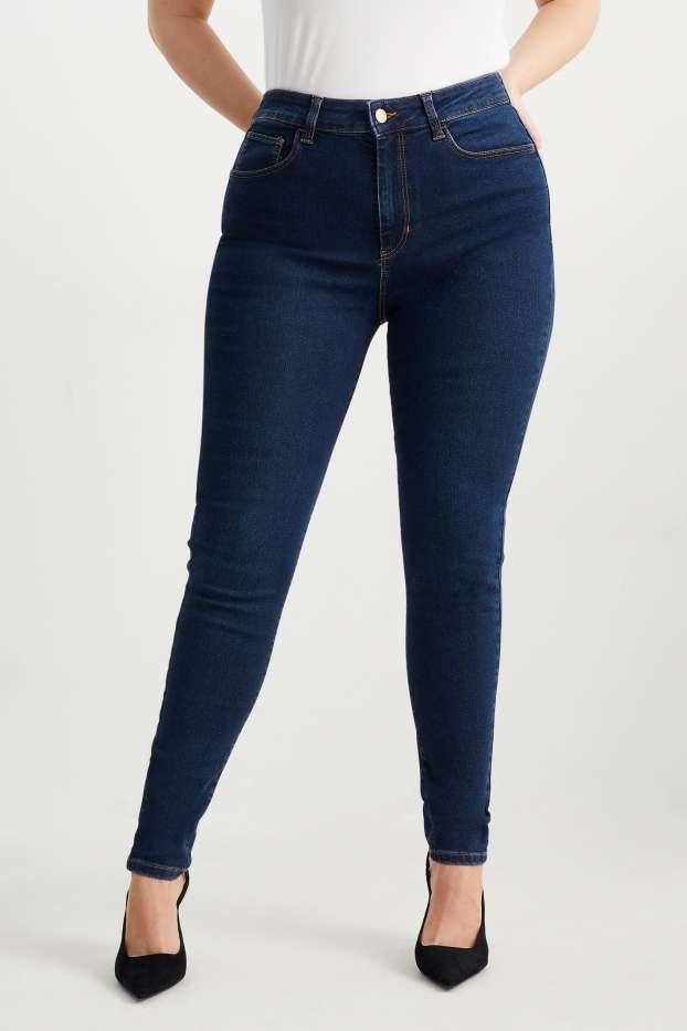 Damen - Jegging Jeans - High Waist - jeansblau