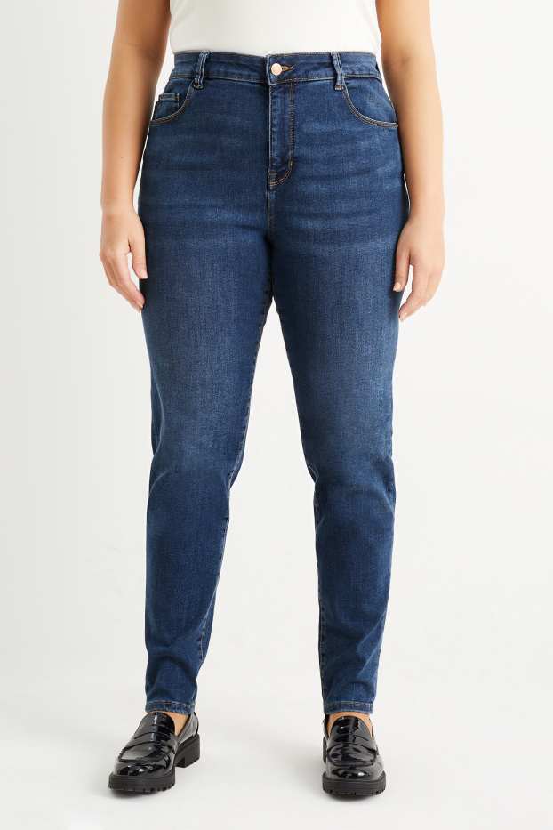 Dámské - Skinny jeans - mid waist - LYCRA® - džíny - modré