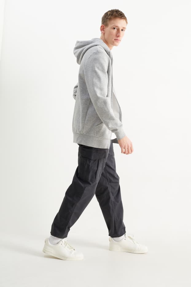Uomo - Pantaloni cargo - regular fit - LYCRA® - jeans grigio scuro