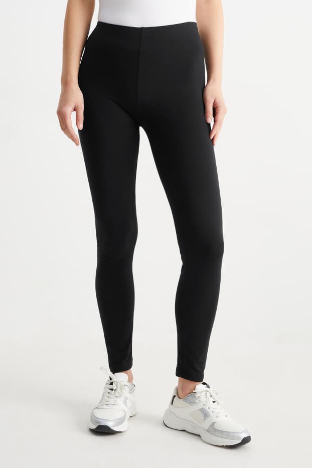 Dames - Set van 2 - legging - LYCRA® - zwart