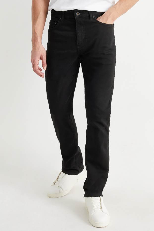 Hommes - Straight jean - LYCRA® - noir