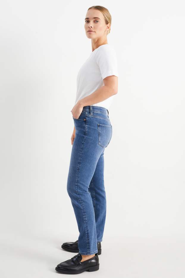 Femmes - Slim jean - mid waist - LYCRA®  - jean bleu