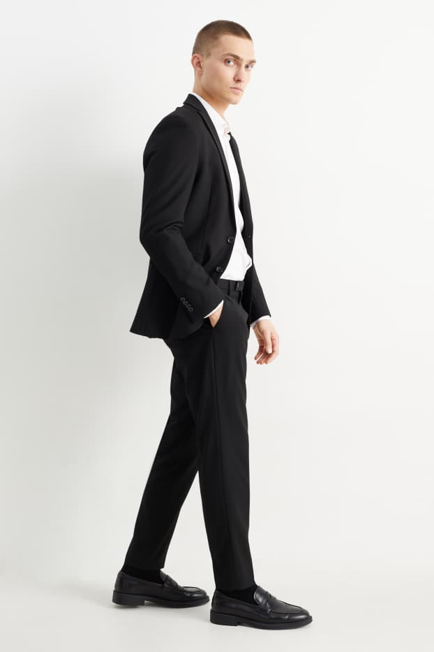 Herren - Baukasten-Hose - Body Fit - Flex - LYCRA® - Mix & Match - schwarz