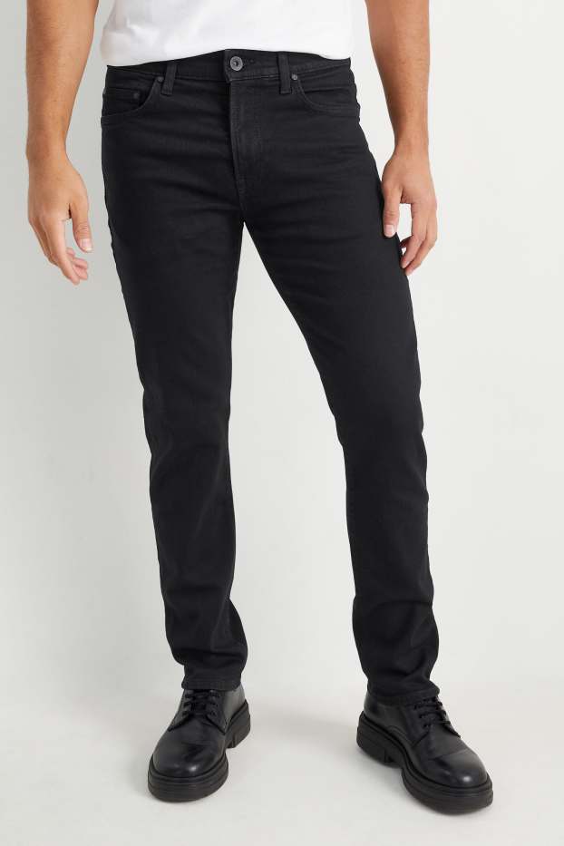 Pánské - Slim jeans - LYCRA® - černá