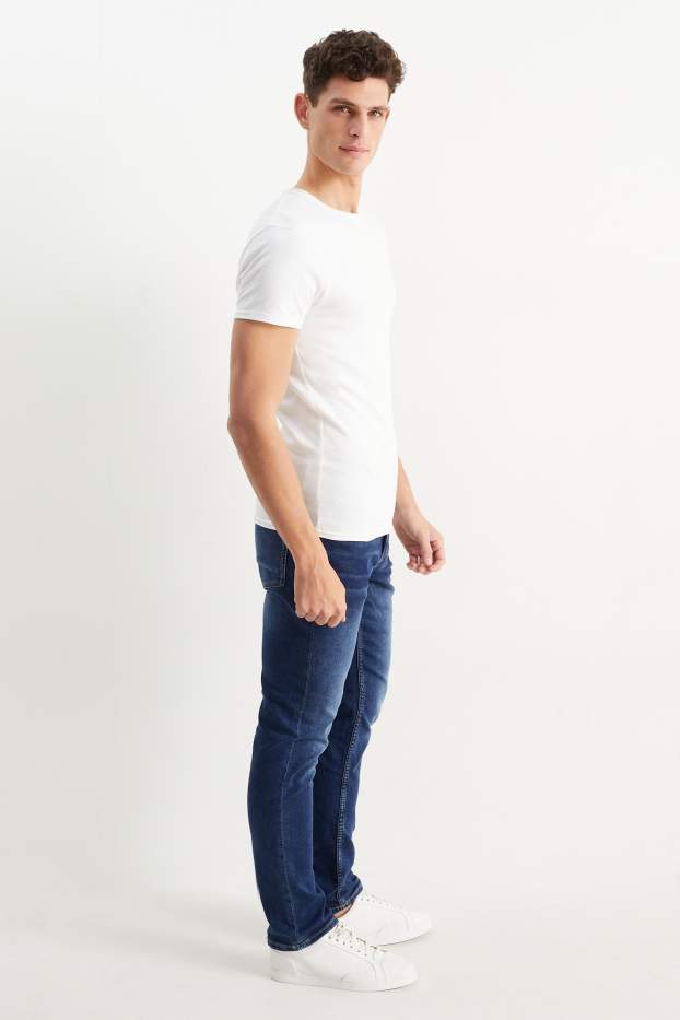 Hommes - Slim jean - Flex jog denim - LYCRA® - jean bleu foncé